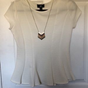 Women’s large shirt with necklace